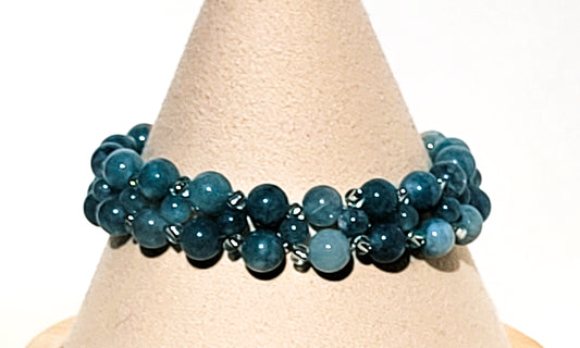 Crystal Blue Horizon Bracelet