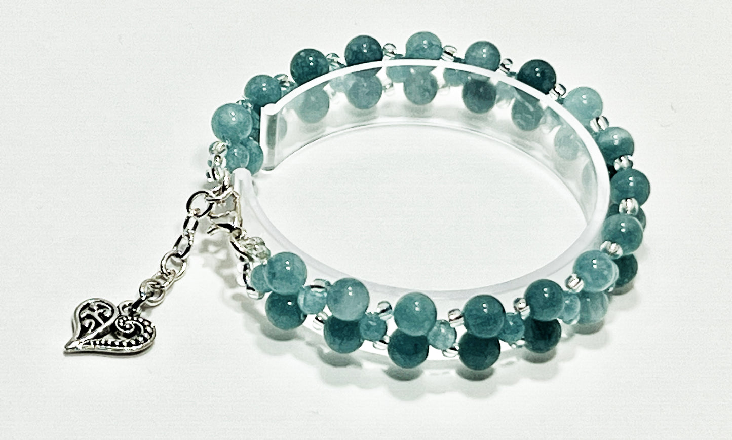 Crystal Blue Horizon Bracelet