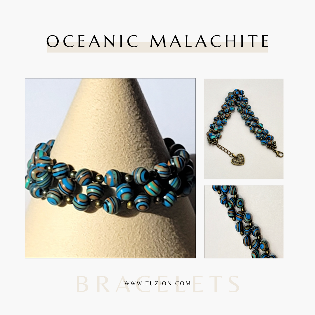 Oceanic Malachite Bracelet