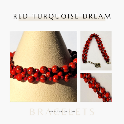 Red Turquoise Dream Bracelet