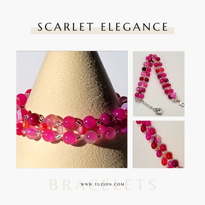 Scarlet Elegance Bracelet